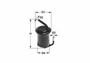 Фільтр паливний Mazda 323 89-01/626 87-92/RX-7 85-91 CLEAN FILTERS MBNA1508