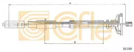 Тросик зчеплення COFLE 10339 Купити в Україні