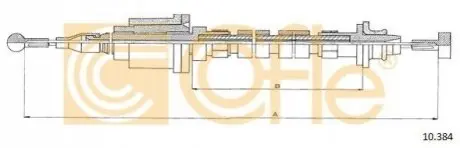 Фото Трос зчеплення COFLE (10.384) зображення 1
