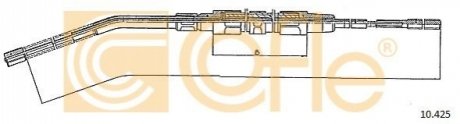 Трос ручного тормоза COFLE 10425 (фото 1)