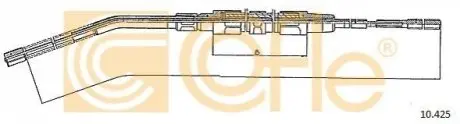 Трос ручника (задній) BMW 3 (E30) 82-91 (1830mm) знято з постачання COFLE 10425