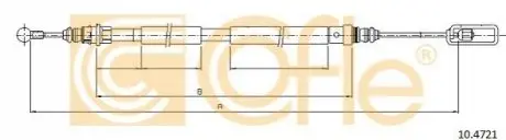 Трос ручного гальма COFLE 10.4721 Купити в Україні