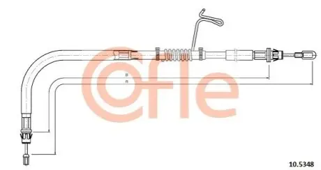 Трос ручника COFLE 10.5348 Купити в Україні