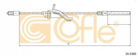Трос ручника COFLE 10.5380 (фото 1)