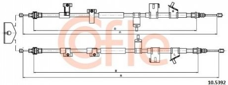 Трос COFLE 105392