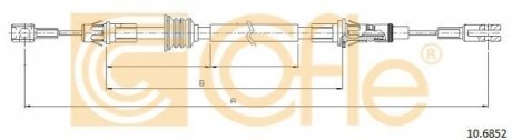 Трос ручного гальма перед. Opel Movano/Renault Master/Nissan Interstar 10/97- 1175/946 COFLE 106852