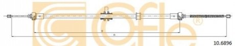 Трос ручного тормоза зад. - 10.6896 COFLE 106896 (фото 1)