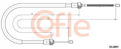 Трос COFLE 106897 (фото 1)