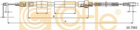 Трос ручного тормоза COFLE 107382