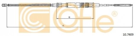 Трос ручного тормоза COFLE 107409