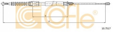 Трос ручного тормоза COFLE 107517