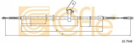 Трос ручного тормоза COFLE 107548