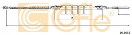 Трос ручного тормоза COFLE 109038 (фото 1)