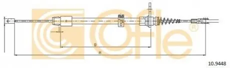 Трос ручника (задній) MB E-class (W212) 09-16 (L=743mm) COFLE 109448