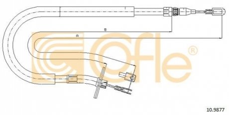 Трос ручного тормоза COFLE 109877