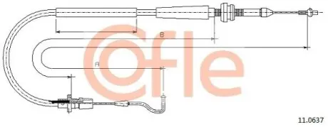 Тросик газу COFLE 110637