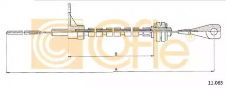 Тросик газа COFLE 11065 (фото 1)