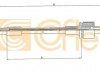 Трос сцепления Ford Sierra Diesel 2,3 -90 - COFLE 112432 (6156056)