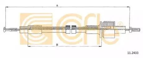 Фото Тросик зчеплення COFLE (11.2433) зображення 1