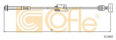 Трос ручного тормоза COFLE 115452
