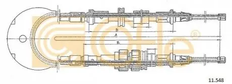 Трос ручника COFLE 11548 Купити в Україні