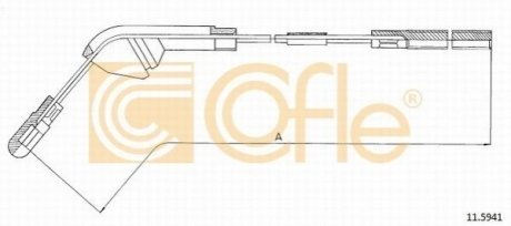 Трос ручного тормоза COFLE 115941