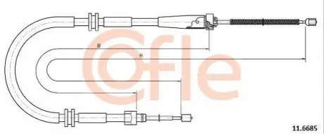 Трос COFLE 116685