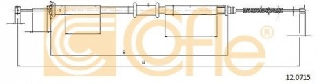 Трос ручного тормоза COFLE 120715