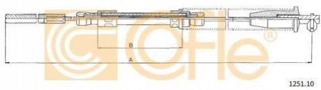 Трос ручного тормоза COFLE 125110 (фото 1)