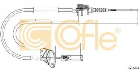 Трос сцепления COFLE 127201