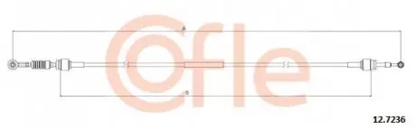 Трос COFLE 127236
