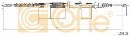 Трос ручного тормоза COFLE 165121