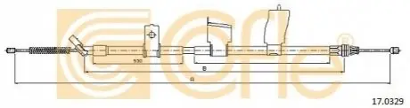 Трос ручника (задній) (L) Renault Koleos 2.0 dCi 08-16 COFLE 17.0329