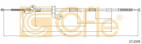 Трос ручного тормоза COFLE 171559
