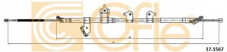 Трос ручного тормоза COFLE 171567