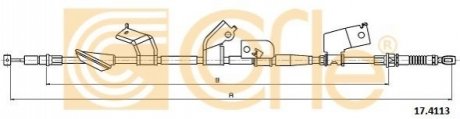 Трос стояночного гальма лівий COFLE 174113 (фото 1)