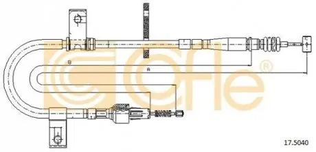 Трос ручного гальма COFLE 17.5040 Купити в Україні