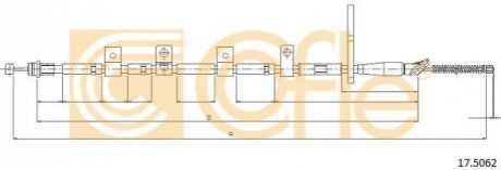 Трос ручного тормоза COFLE 175062