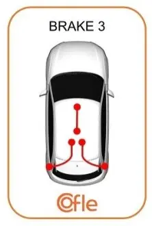 Трос ручного тормоза.r. SPORTAGE 06-10 /P COFLE 176034