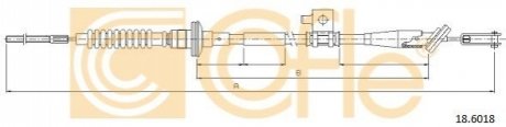 Трос сцепления COFLE 186018 (фото 1)