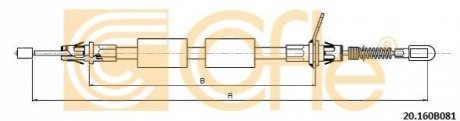 Трос COFLE 20160B081 (фото 1)