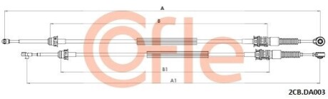 Трос перемикання передач DACIA COFLE 2CBDA003