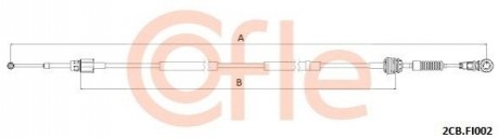 Трос перемикання передач FIAT COFLE 2CBFI002 (фото 1)