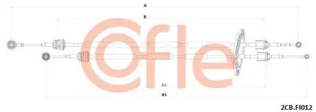 Тросик зчеплення COFLE 2CB.FI012