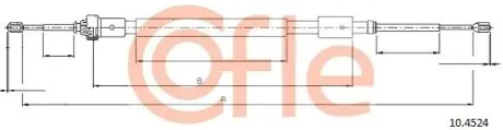 Трос ручного тормоза COFLE 92104524