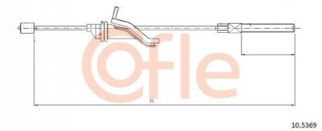 Трос ручного тормоза COFLE 92105369