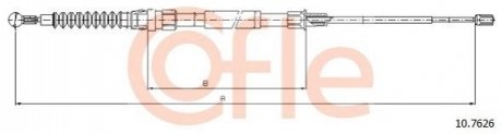 Трос ручного тормоза COFLE 92107626