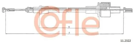 Фото Тросик зчеплення COFLE (92112322) зображення 1