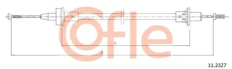 Фото 1 — Тросик зчеплення COFLE (92112327) Фото Тросик зчеплення COFLE (92112327) зображення 1