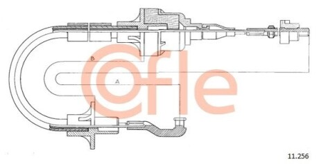 Тросик зчеплення COFLE 9211256 (фото 1)